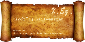 Király Szilveszter névjegykártya